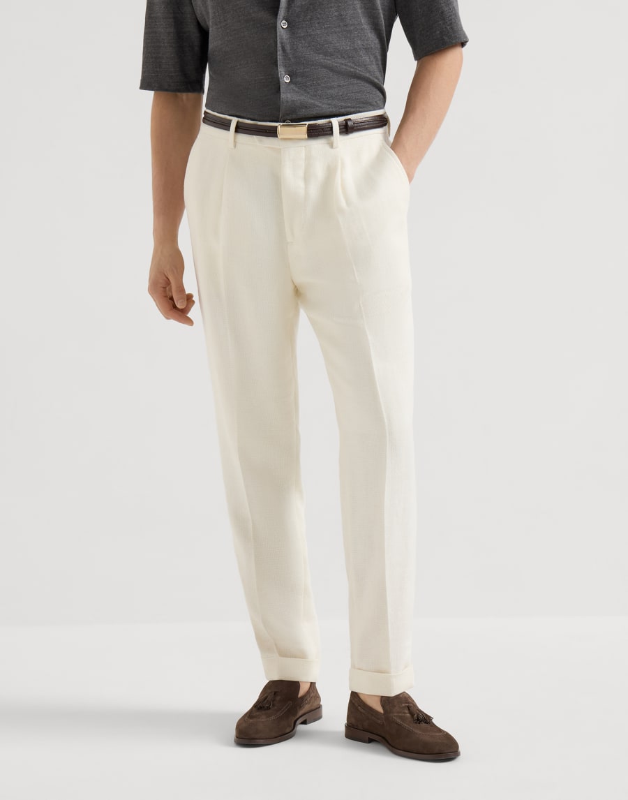 Trousers with pleats Off-White Man - Brunello Cucinelli