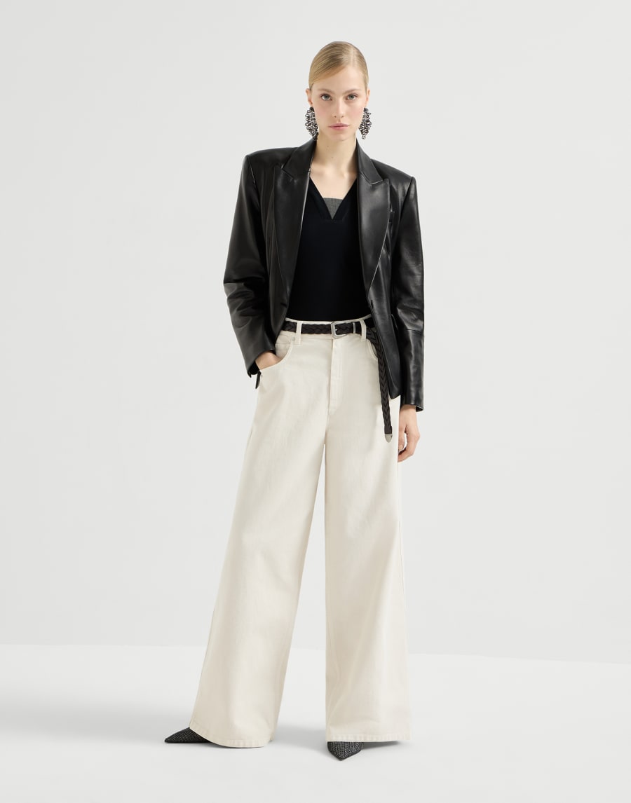 リブジャージー Tシャツ ブラック レディース - Brunello Cucinelli