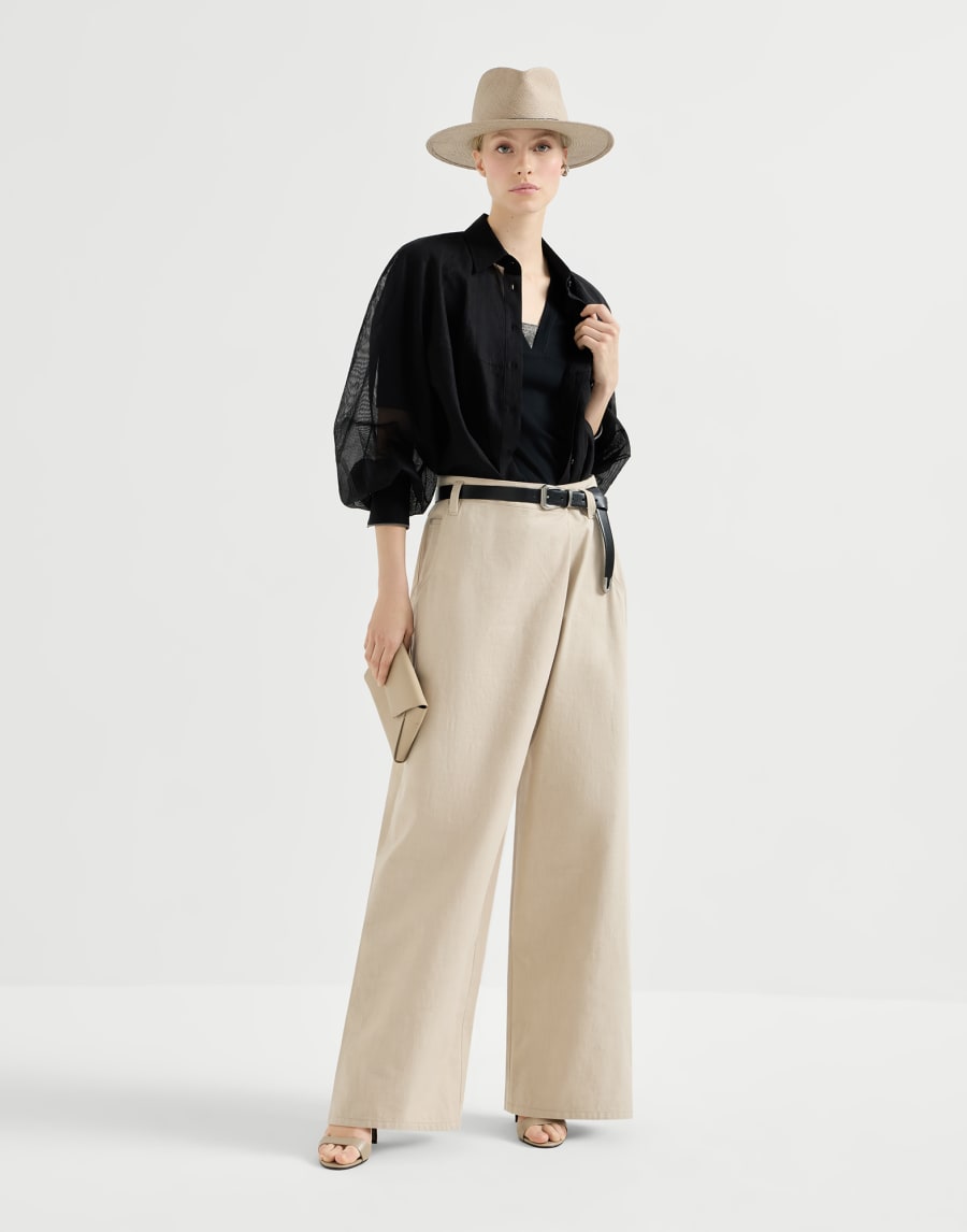 リブジャージー Tシャツ ブラック レディース - Brunello Cucinelli