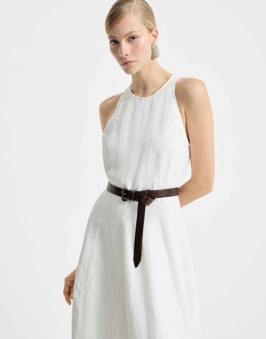 Fluid dress White Woman - Brunello Cucinelli