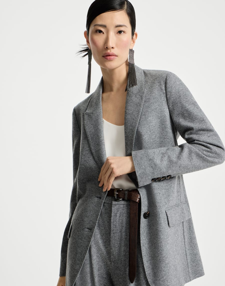 Deconstructed blazer Grey Woman - Brunello Cucinelli