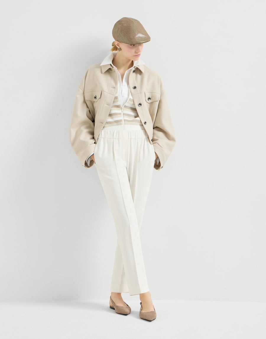 Tailored Jogger trousers Off-White Woman - Brunello Cucinelli