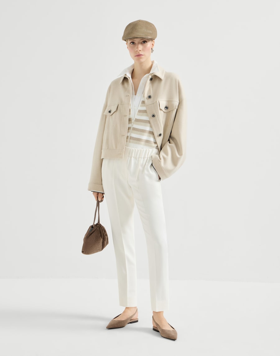 Tailored Jogger trousers Off-White Woman - Brunello Cucinelli