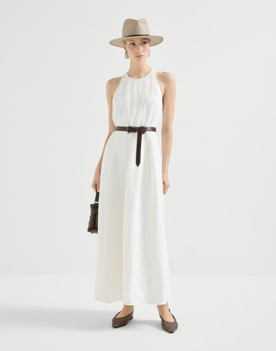 Fluid dress White Woman - Brunello Cucinelli