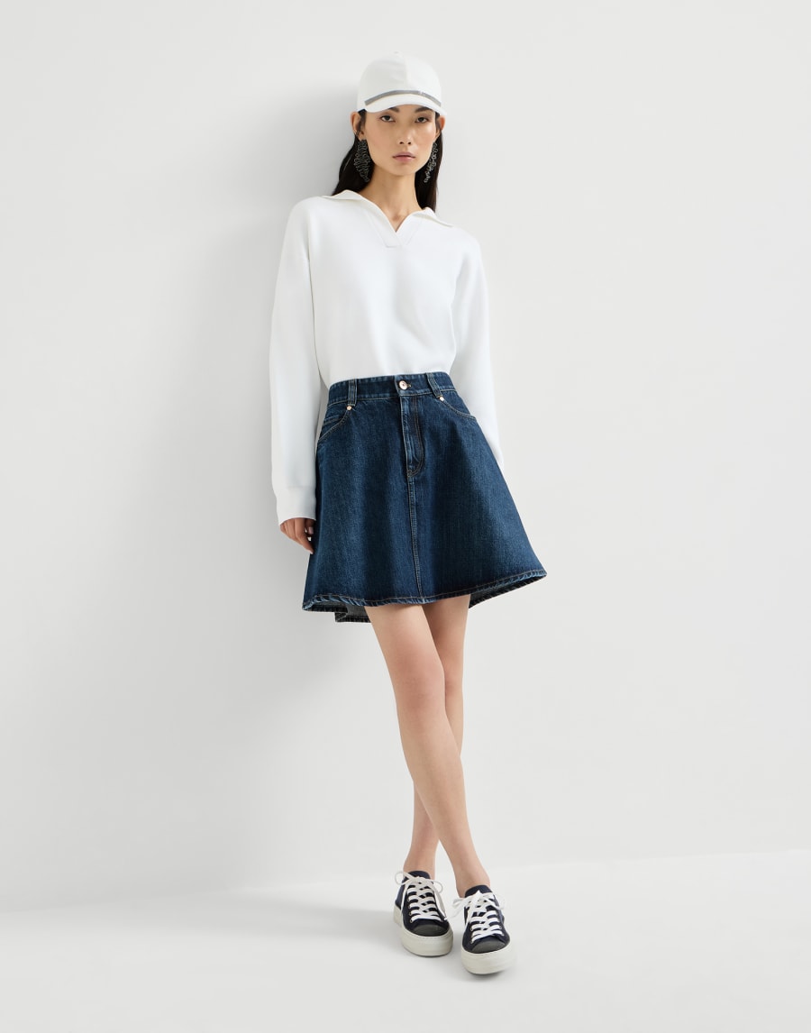 Denim mini skirt Denim Woman - Brunello Cucinelli