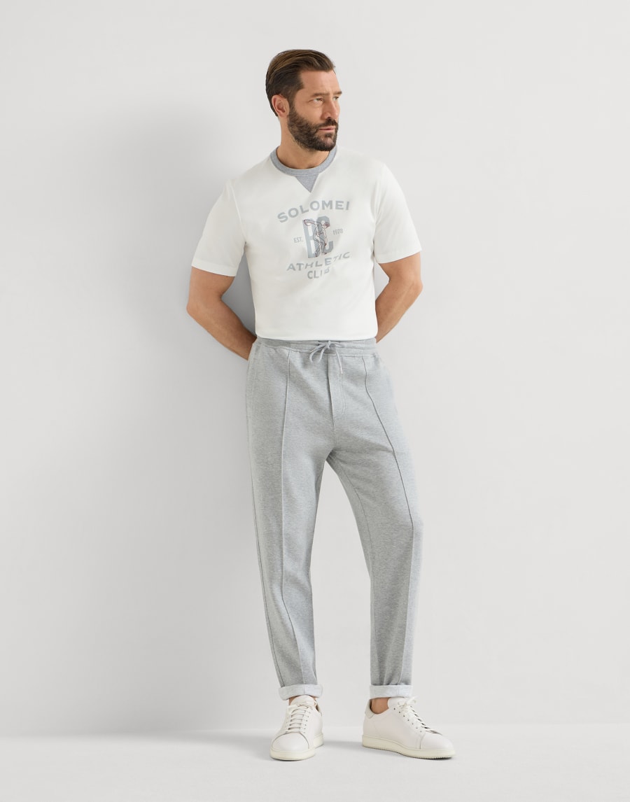 Double cloth trousers Grey Man - Brunello Cucinelli