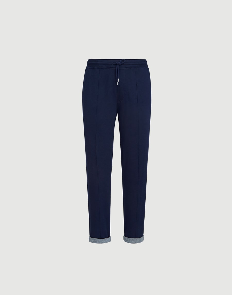 Double cloth trousers Cobalt Man - Brunello Cucinelli