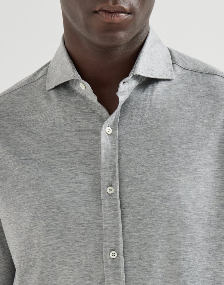Spread collar shirt Grey Man - Brunello Cucinelli