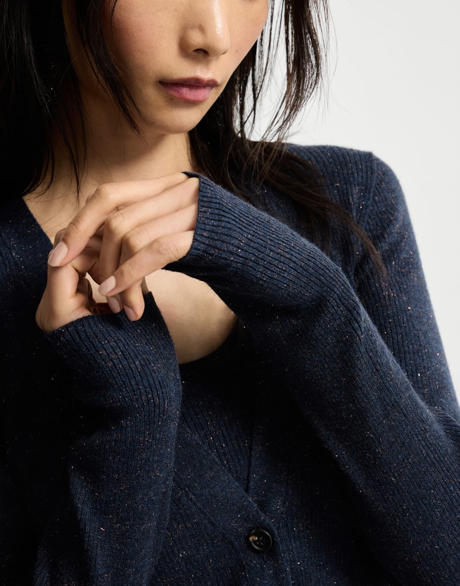 Cashmere cardigan Blue Woman - Brunello Cucinelli