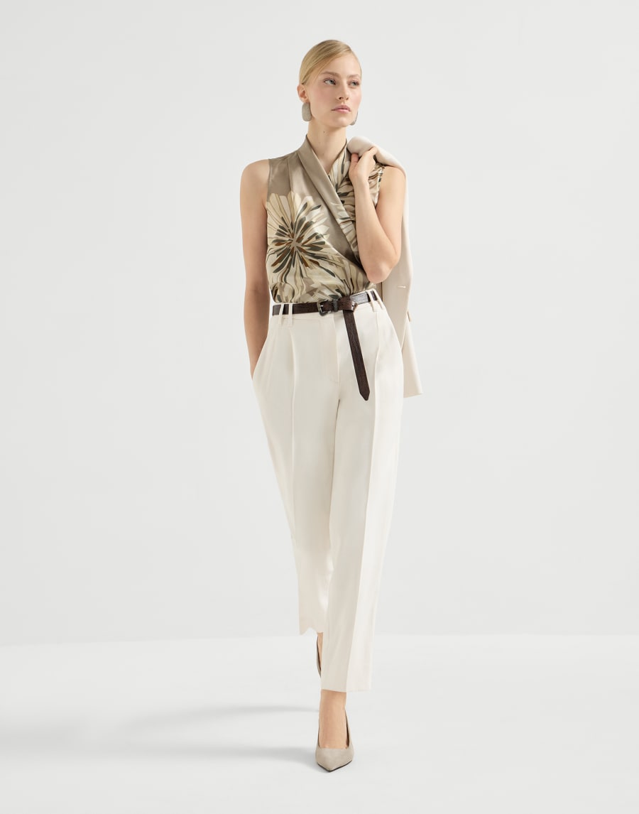 Slouchy trousers Milk Woman - Brunello Cucinelli