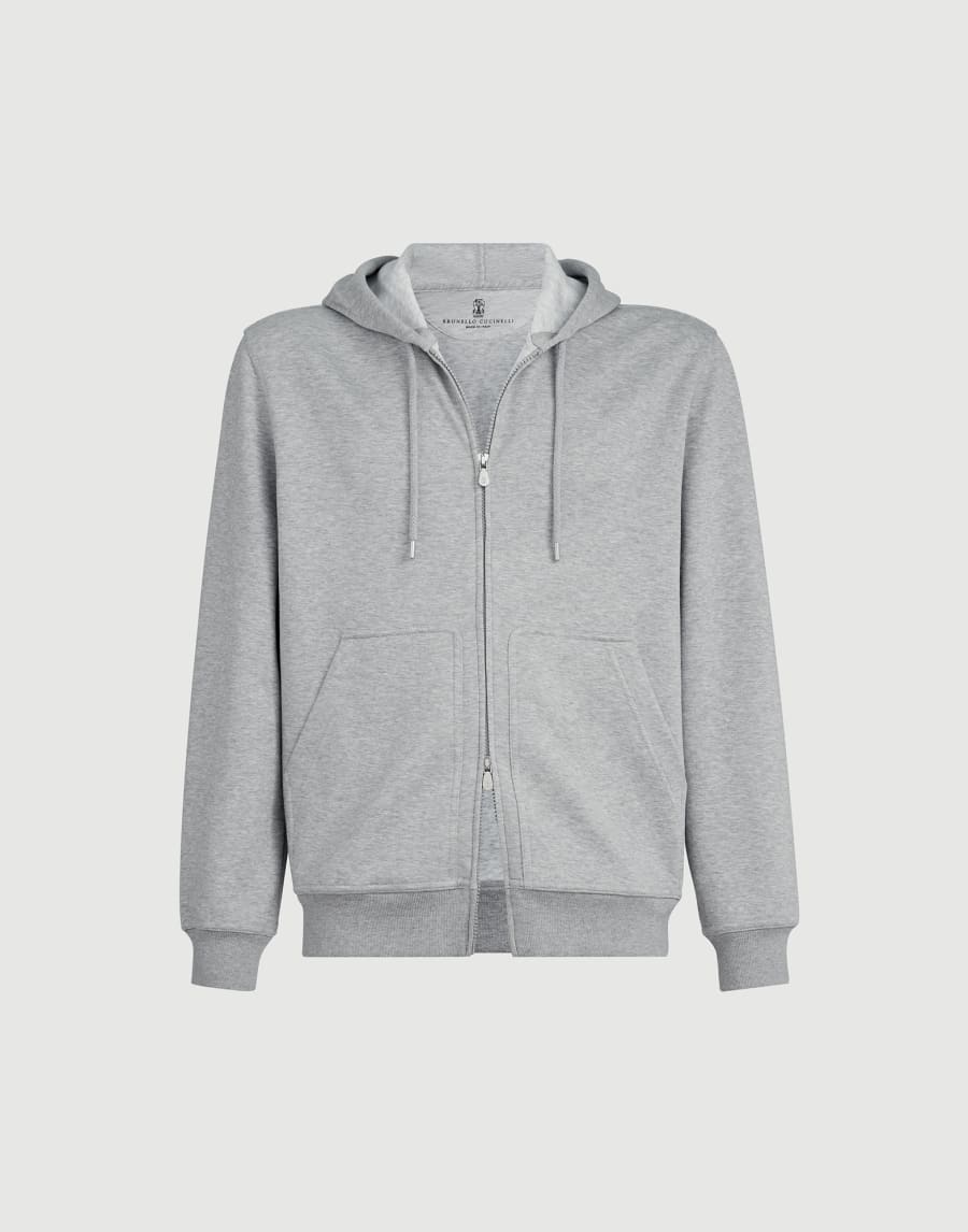 Double cloth sweatshirt Grey Man - Brunello Cucinelli