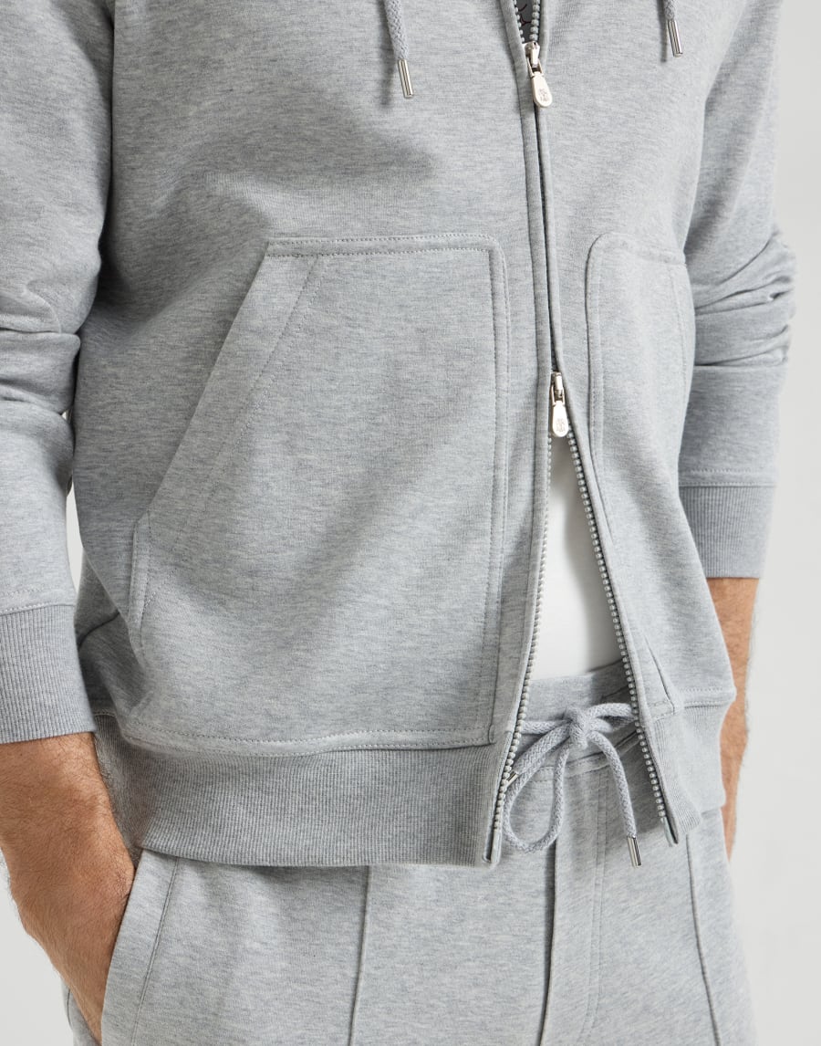 Double cloth sweatshirt Grey Man - Brunello Cucinelli