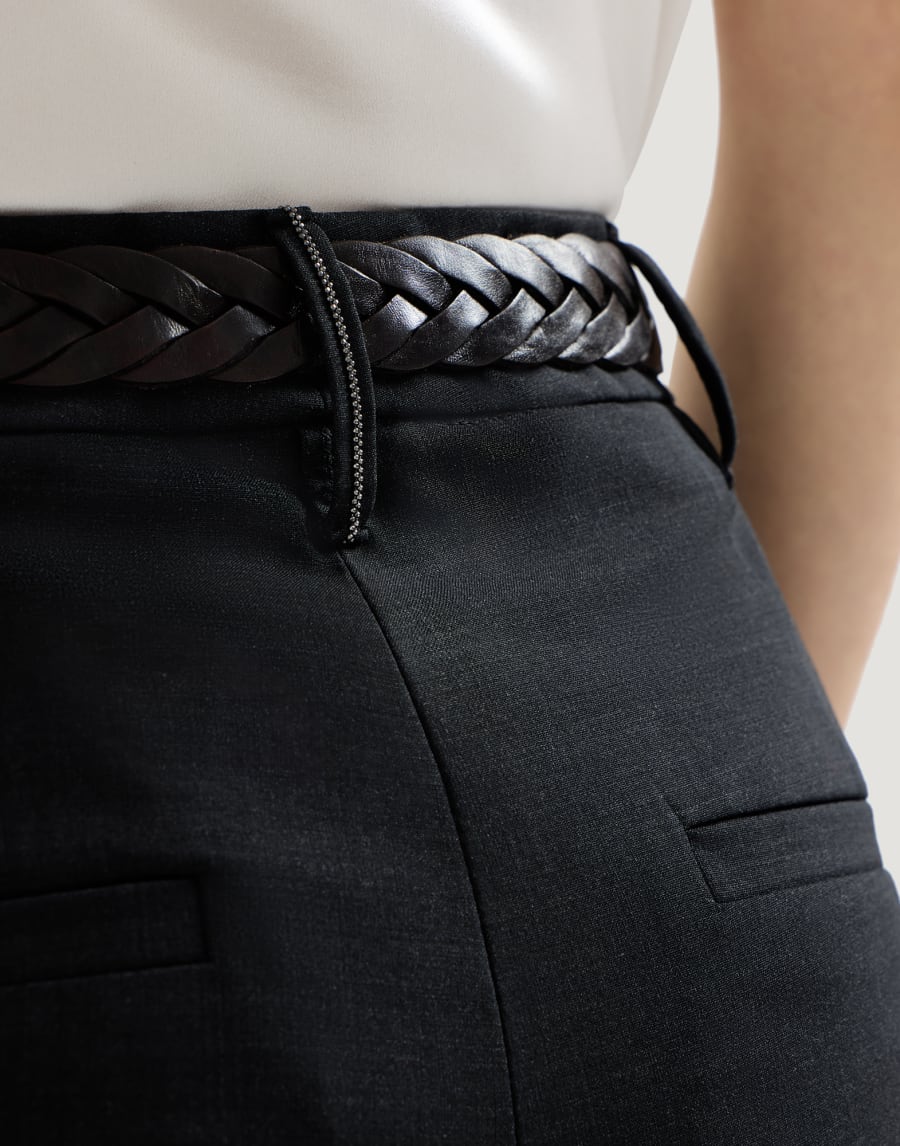 Slouchy trousers Lignite Grey Woman - Brunello Cucinelli