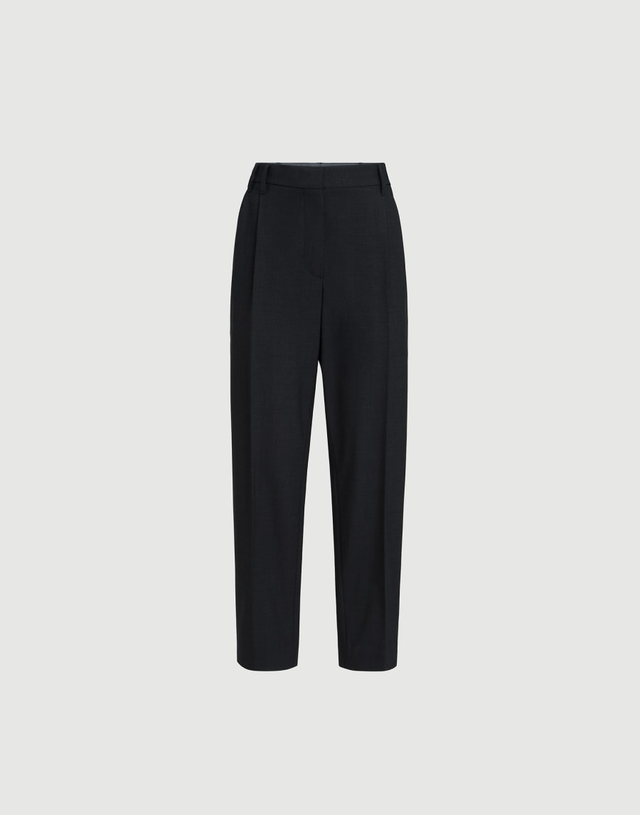 Slouchy trousers Lignite Grey Woman - Brunello Cucinelli