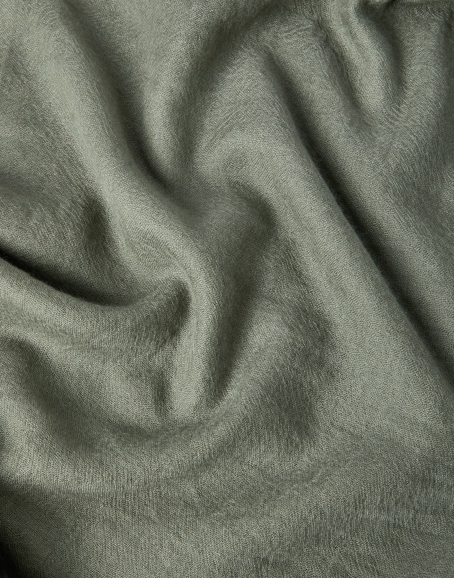 Cashmere and silk scarf Green Woman - Brunello Cucinelli