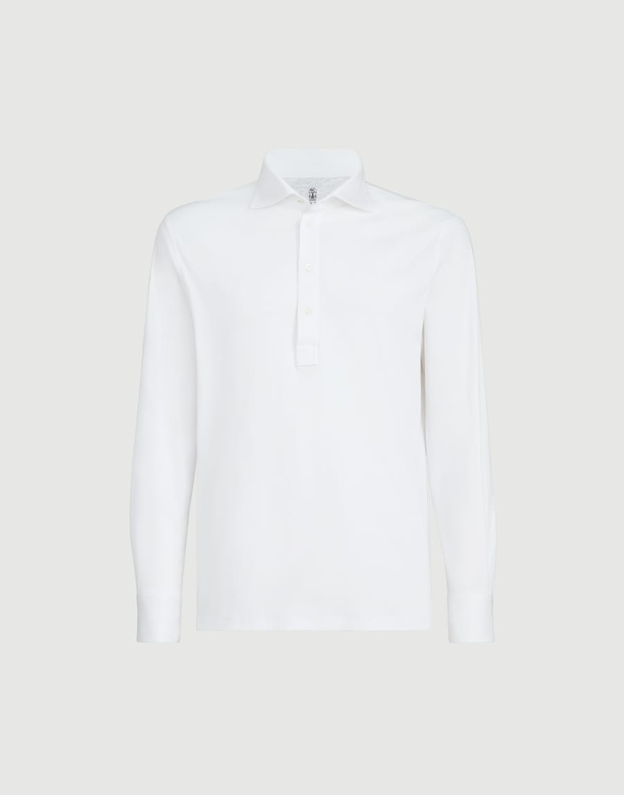Polo with shirt collar White Man - Brunello Cucinelli