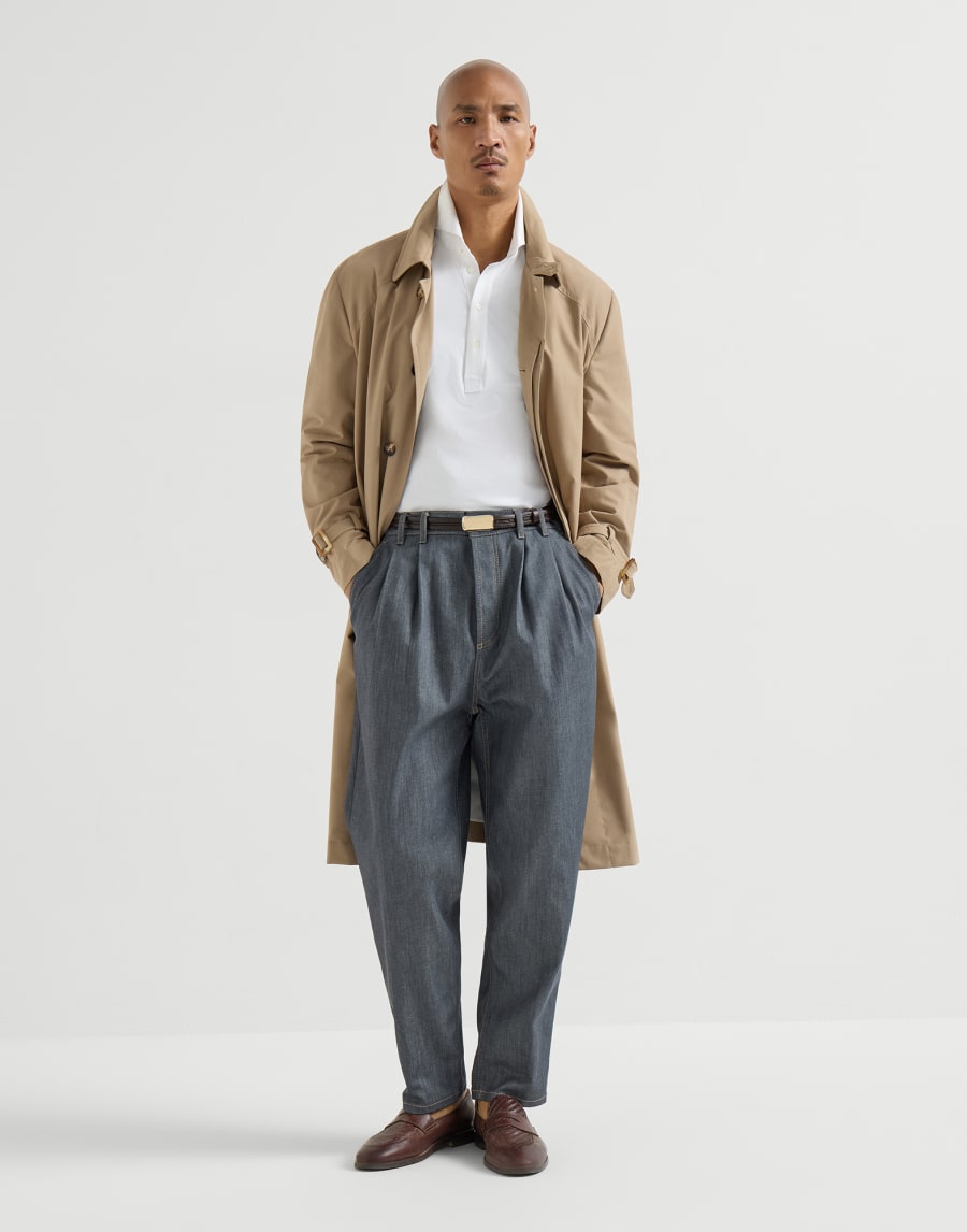 Polo with shirt collar White Man - Brunello Cucinelli