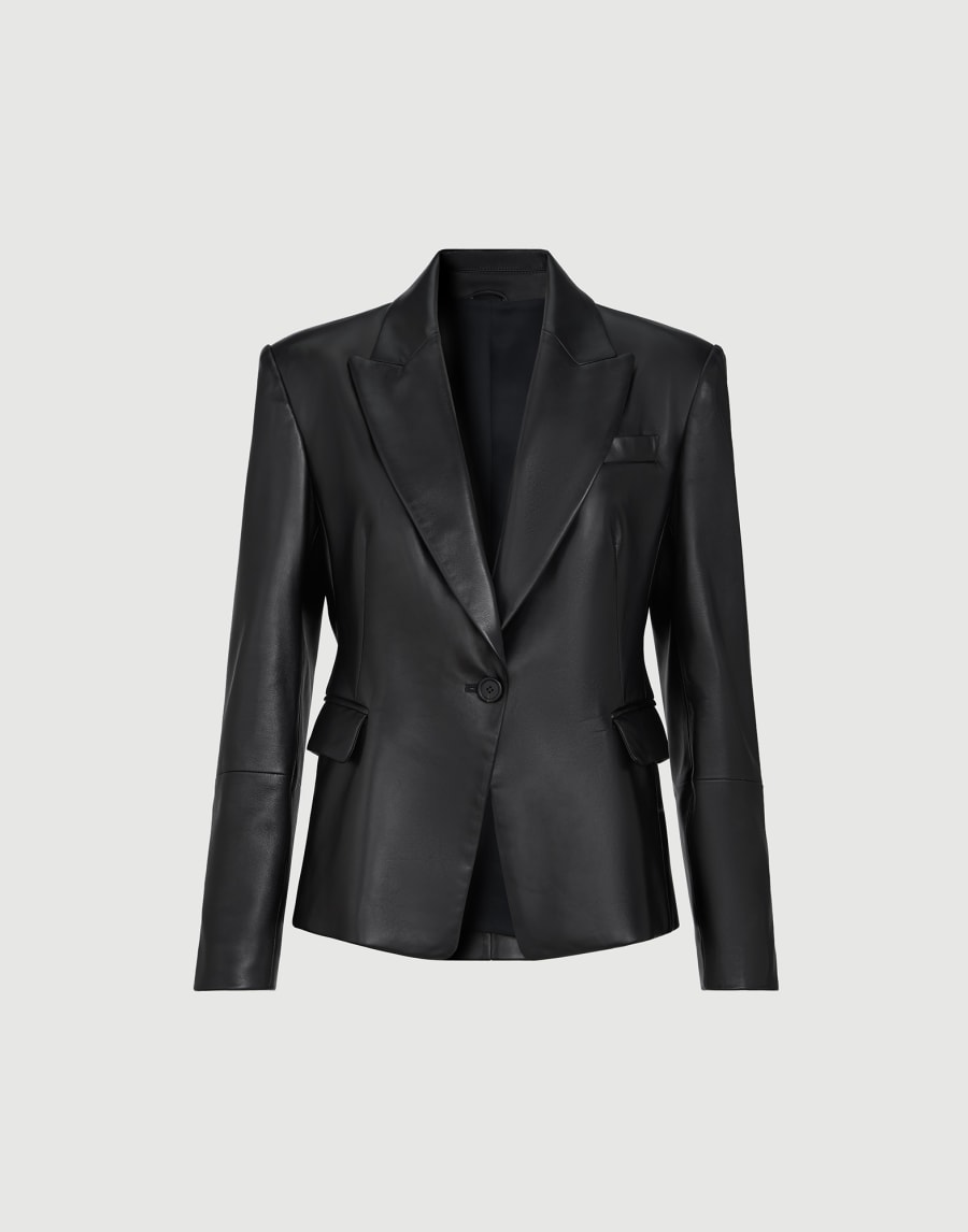 Nappa leather blazer Black Woman - Brunello Cucinelli