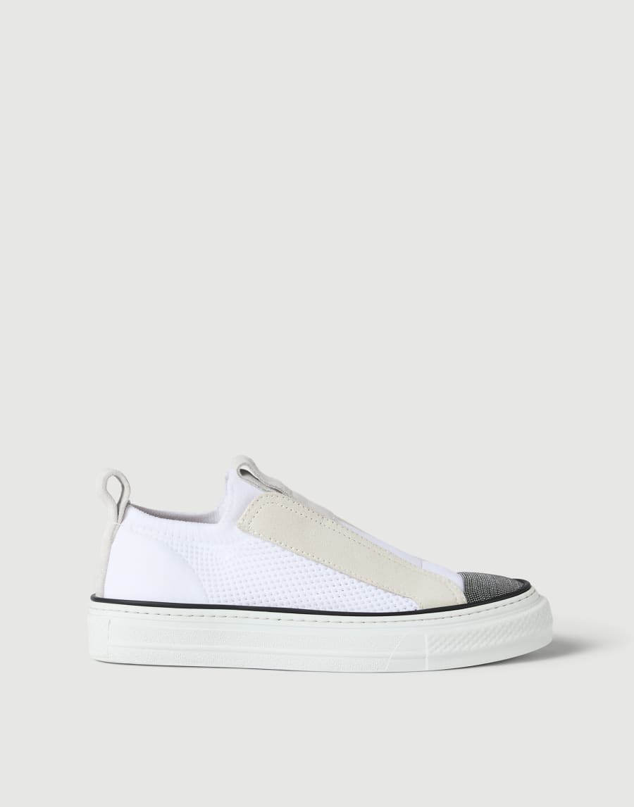 Sneakers with monili White Woman - Brunello Cucinelli