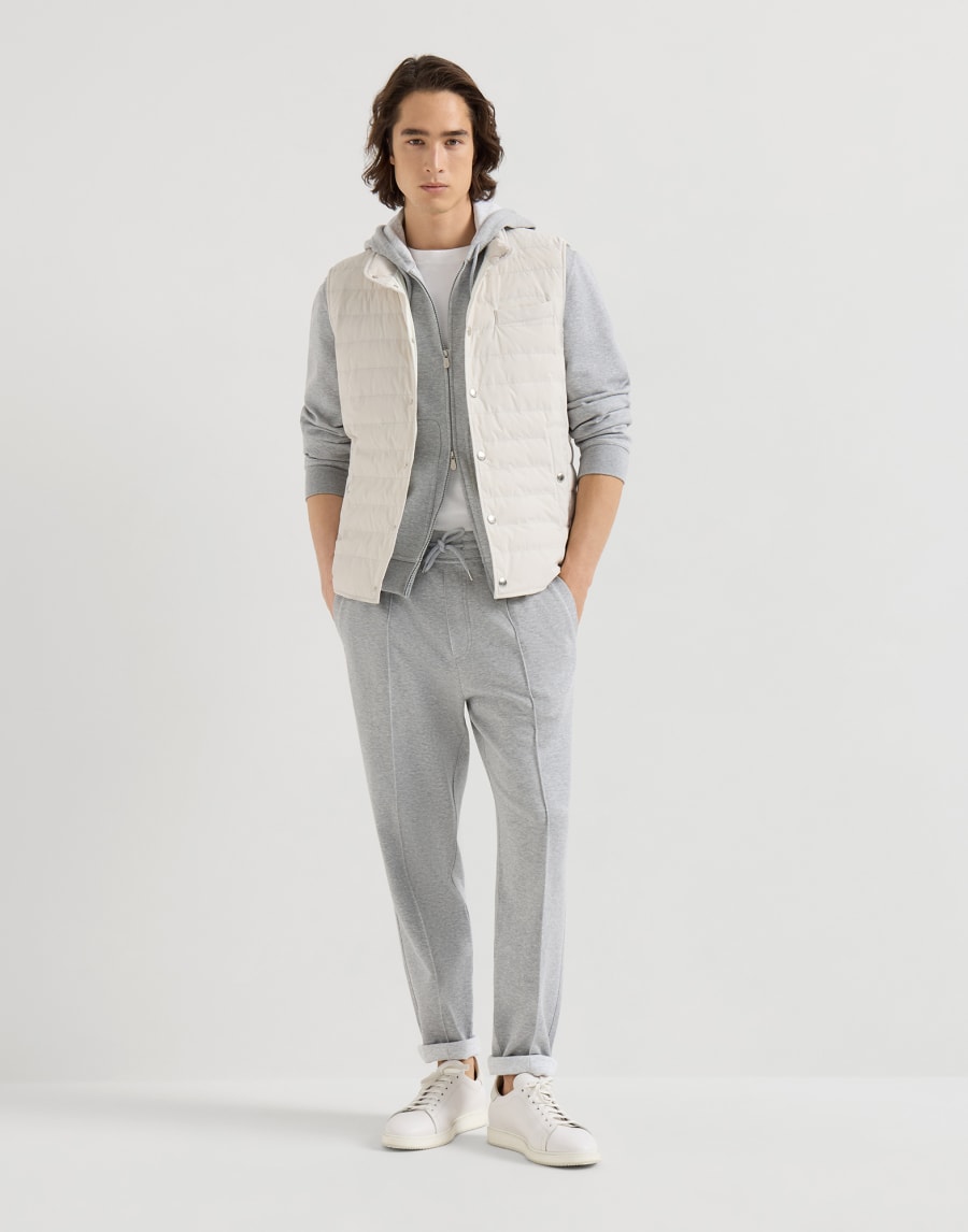 Пуховик из тафты Панама Мужчина - Brunello Cucinelli