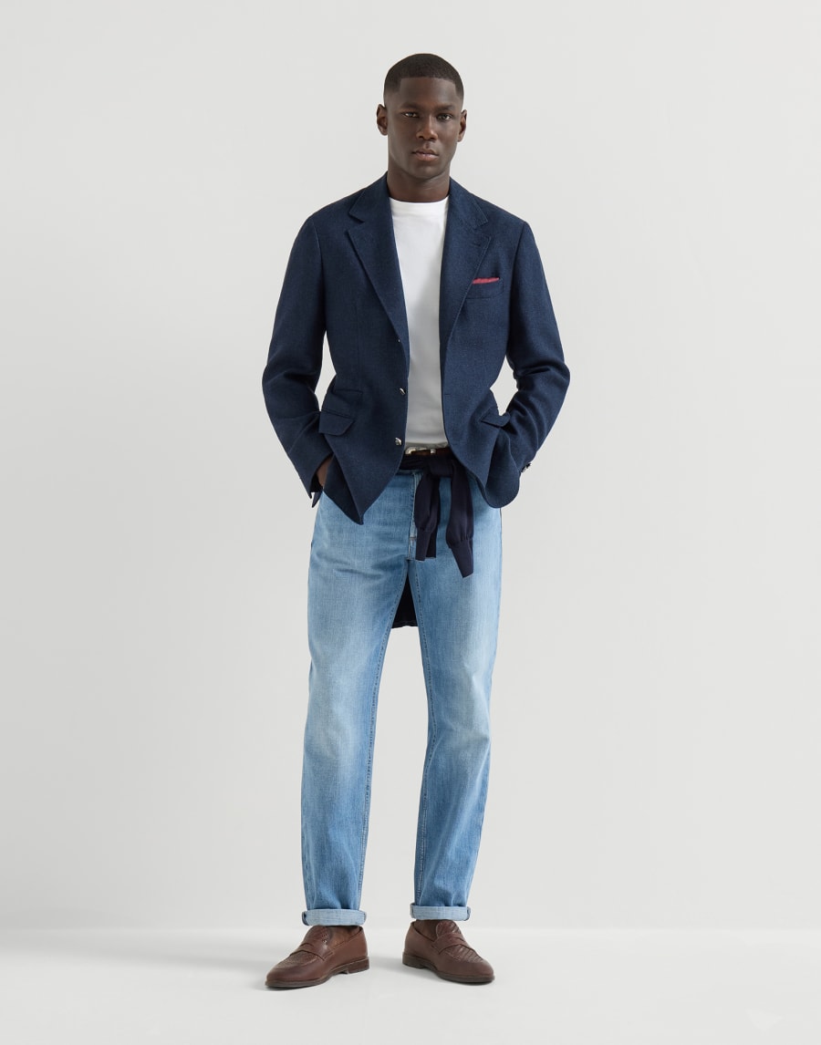 Lightweight denim trousers Light Denim Man - Brunello Cucinelli