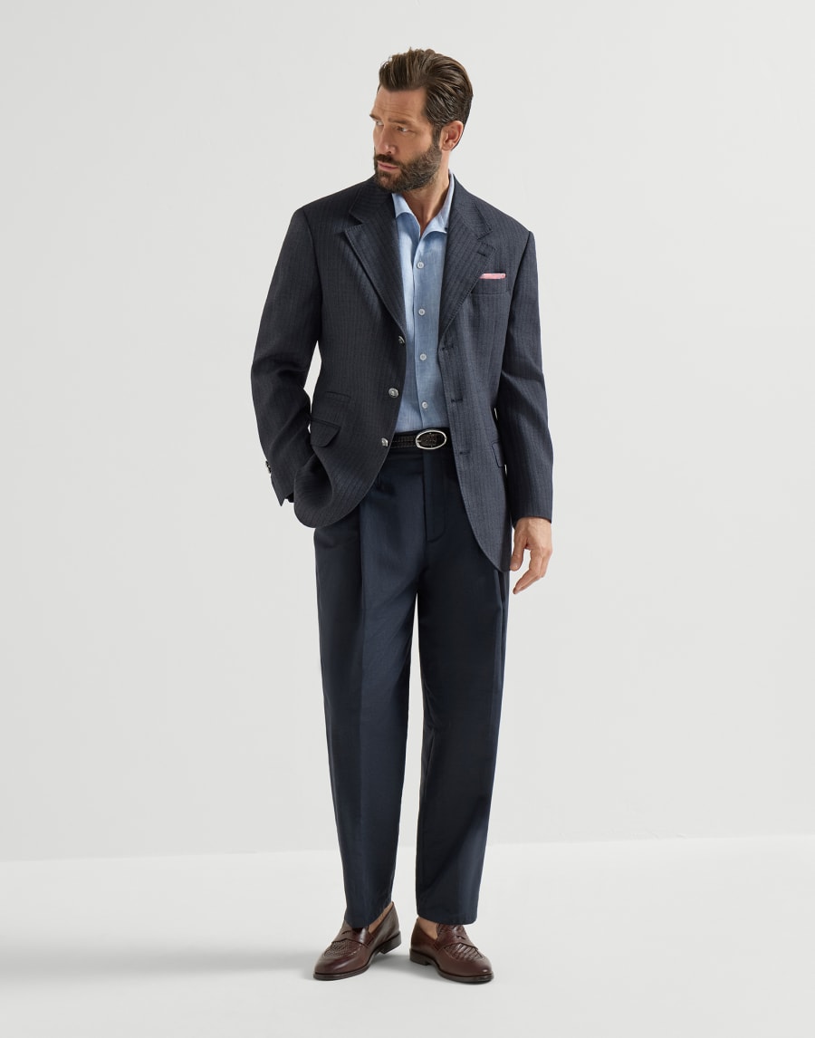 Short sleeve shirt Sky Blue Man - Brunello Cucinelli