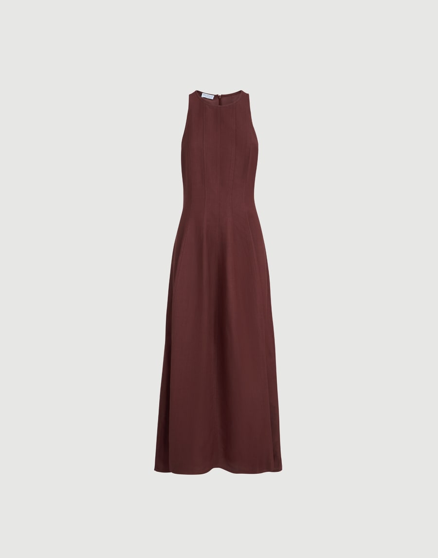 Fluid dress Bordeaux Woman - Brunello Cucinelli