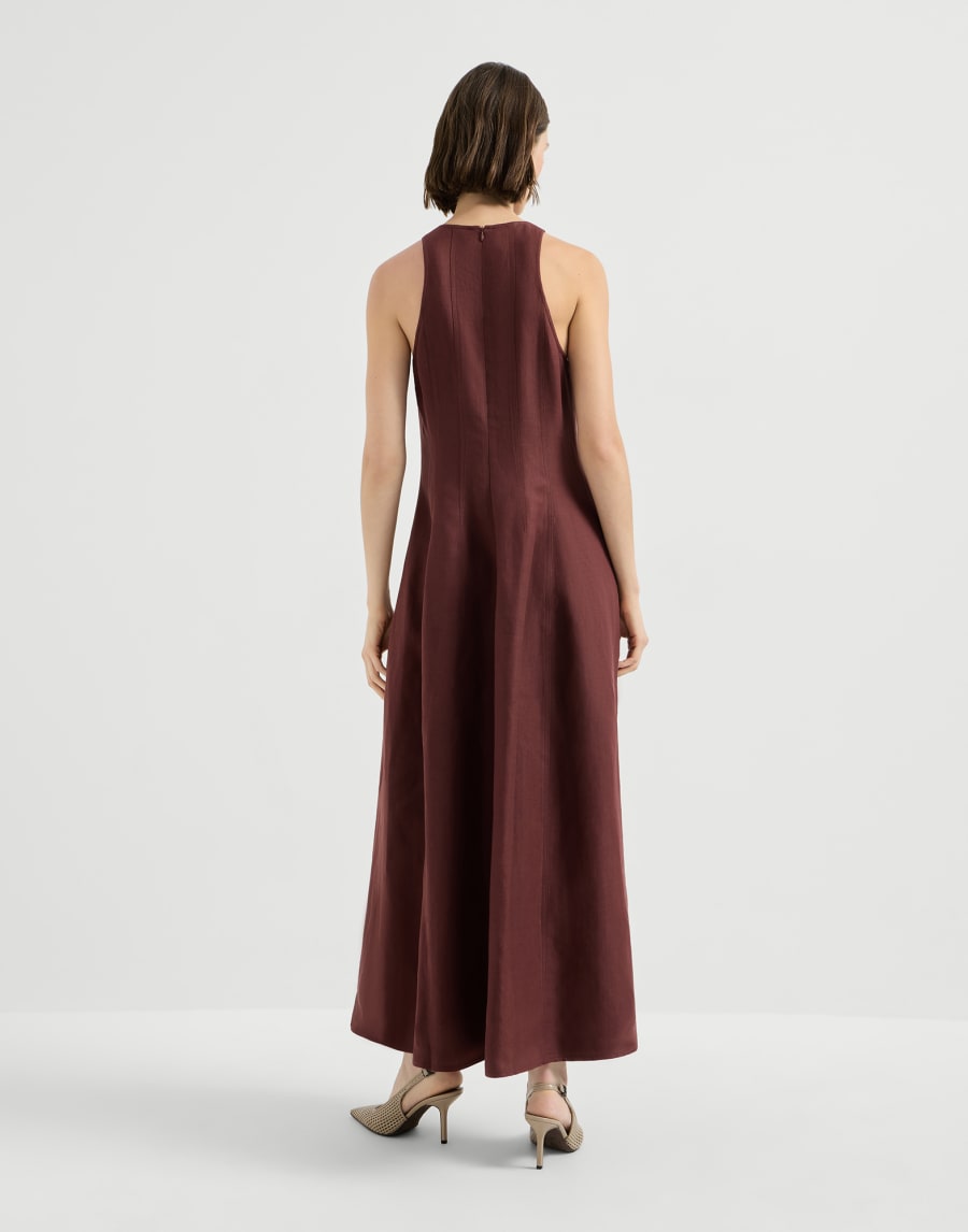 Fluid dress Bordeaux Woman - Brunello Cucinelli