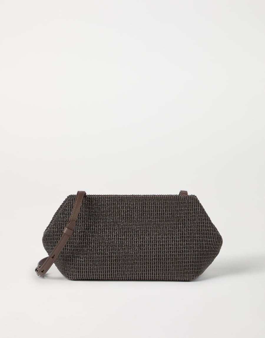 Precious pouch bag Pine Cone Brown Woman - Brunello Cucinelli