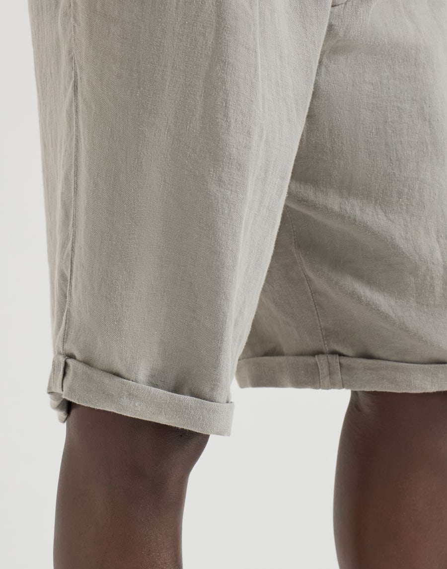 Bermudas de gabardina Khaki Hombre - Brunello Cucinelli
