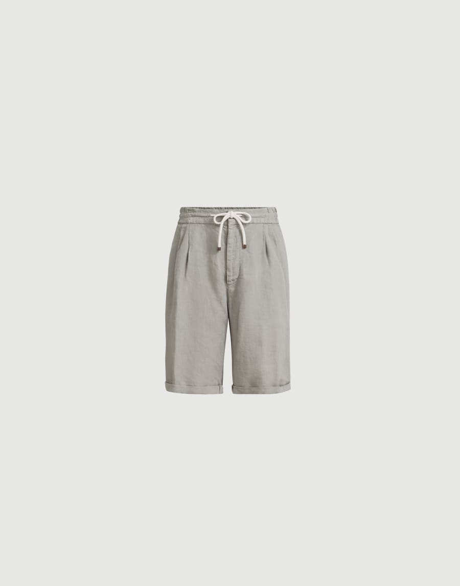 Bermudas de gabardina Khaki Hombre - Brunello Cucinelli