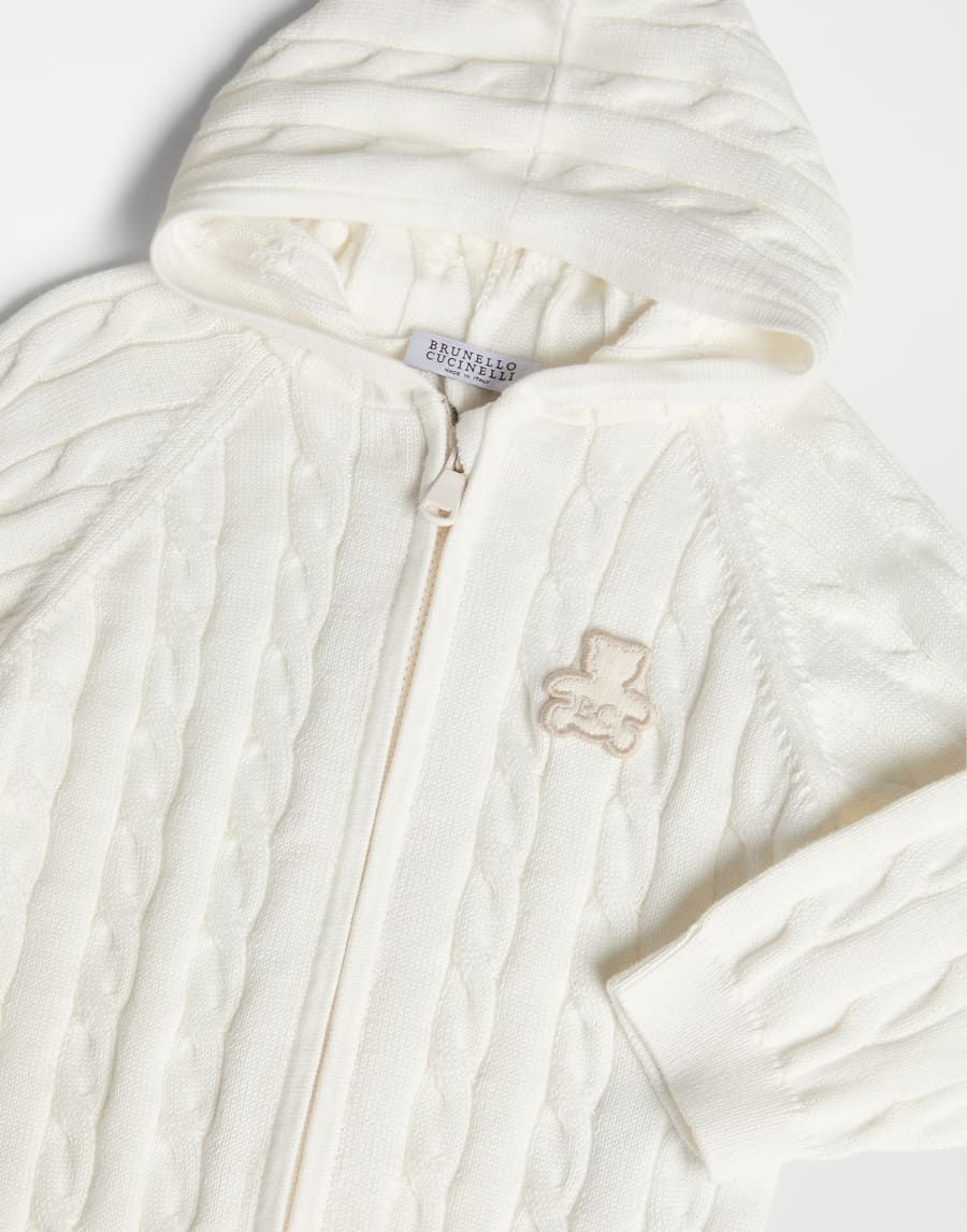 Sudadera Baby Bernie con capucha Panamá Bebé - Brunello Cucinelli