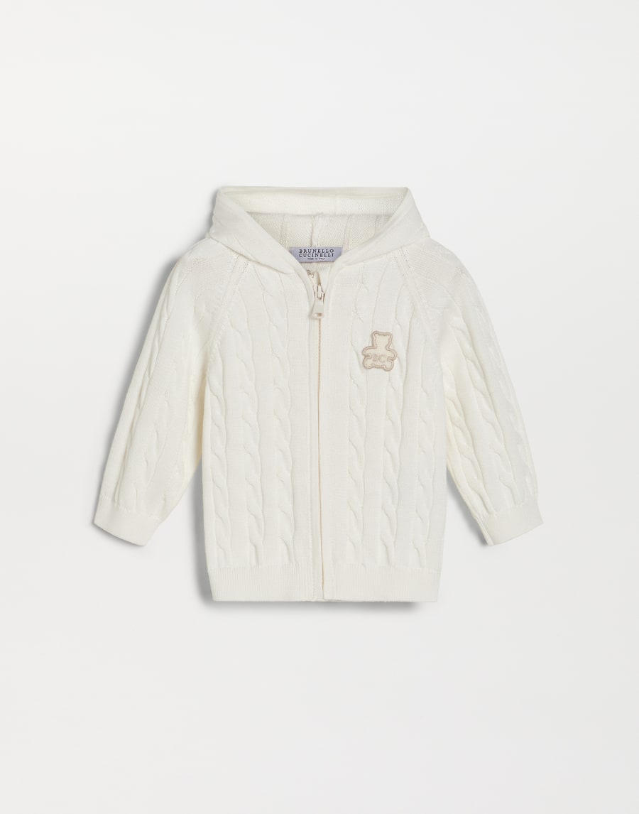 Sudadera Baby Bernie con capucha Panamá Bebé - Brunello Cucinelli