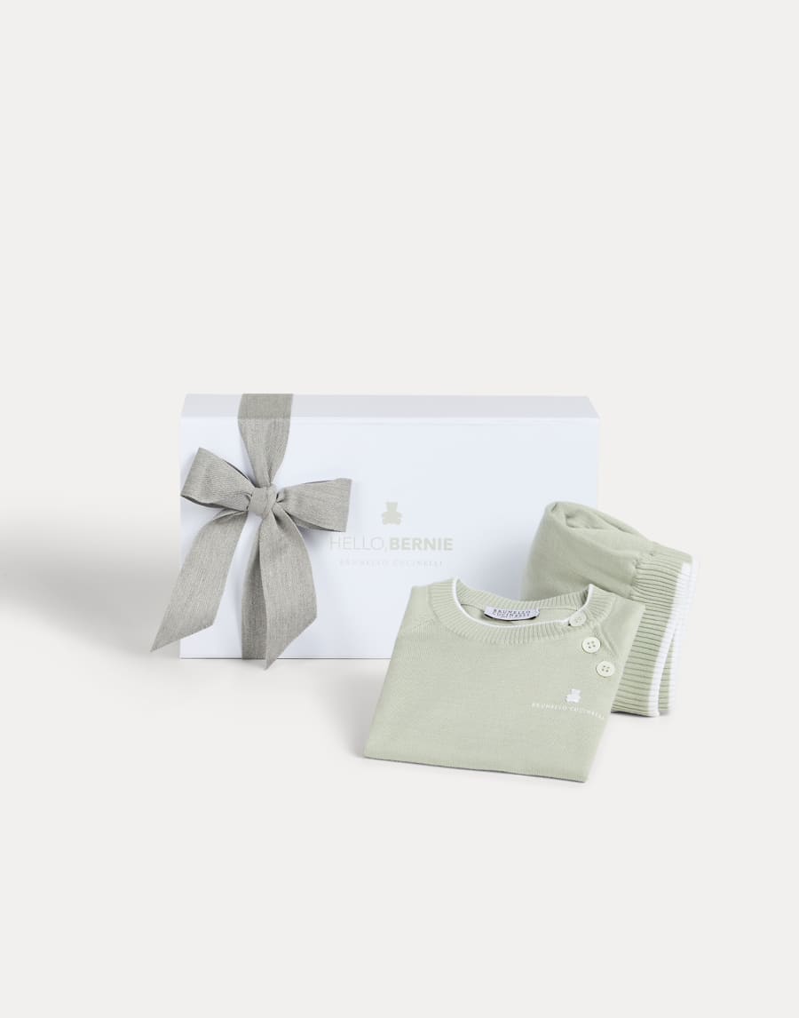 ベビーバーニー ニット セット ミント ベビー - Brunello Cucinelli