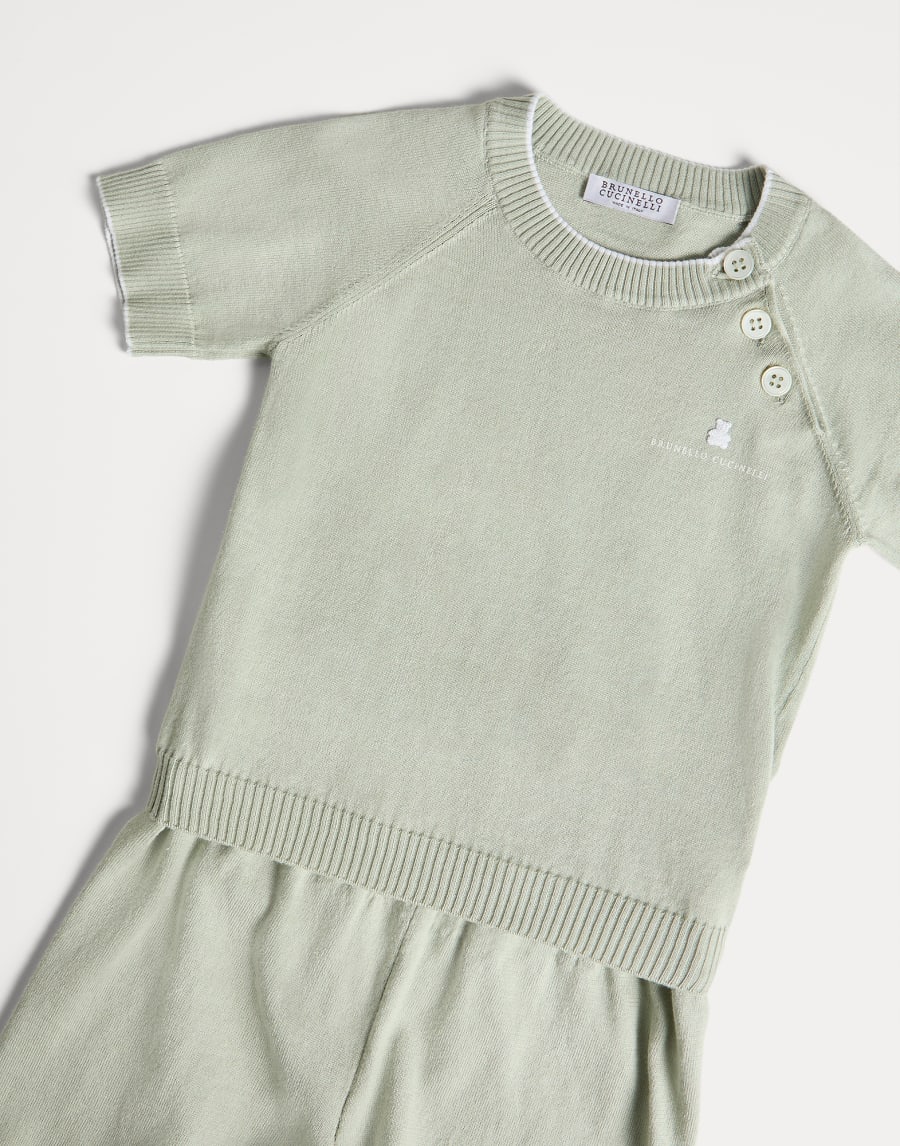 ベビーバーニー ニット セット ミント ベビー - Brunello Cucinelli