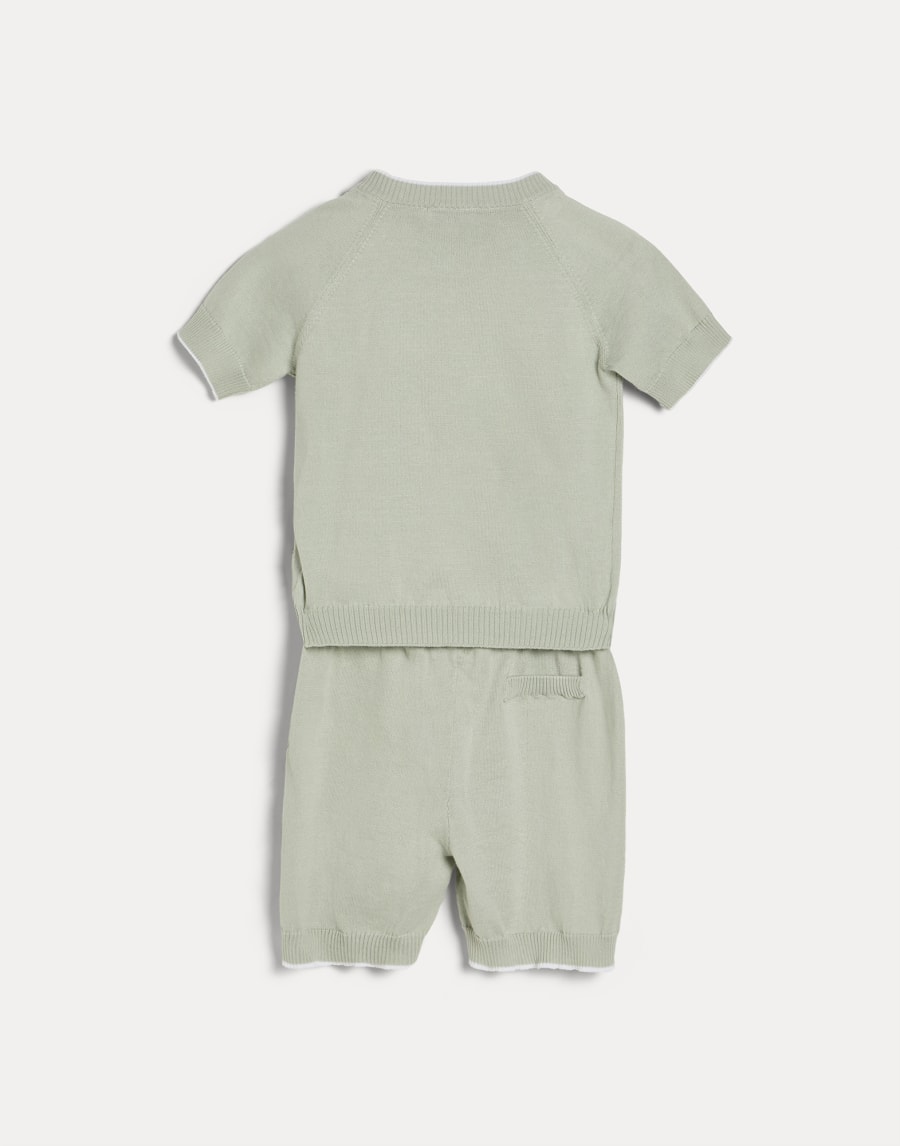 ベビーバーニー ニット セット ミント ベビー - Brunello Cucinelli