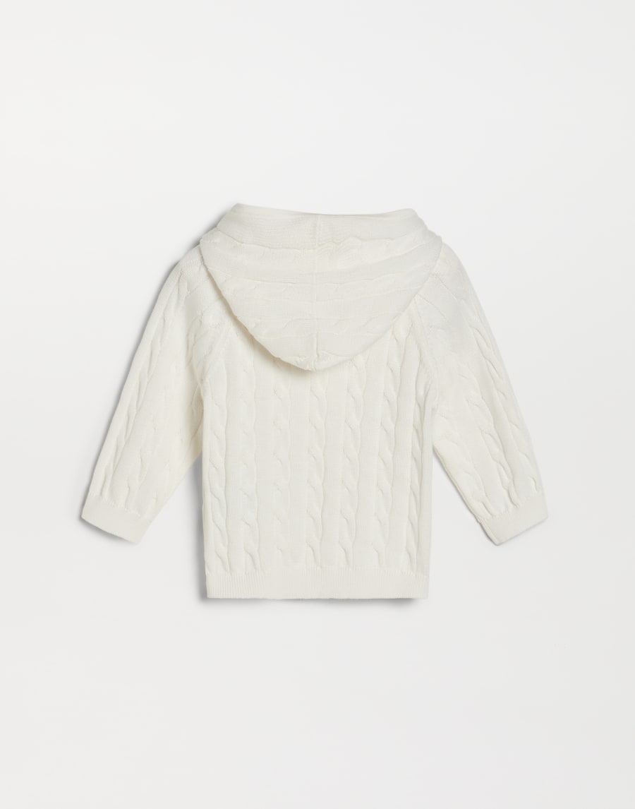 Sudadera Baby Bernie con capucha Panamá Bebé - Brunello Cucinelli