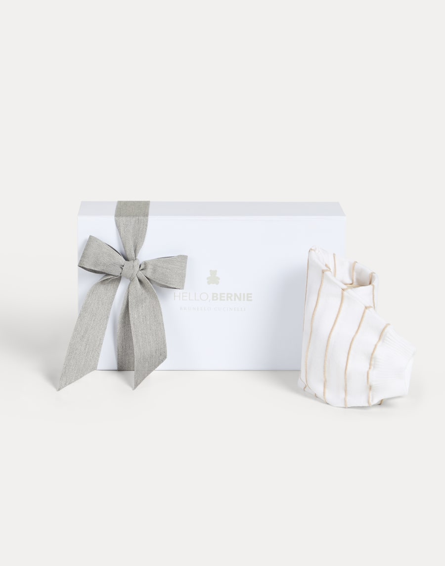 Pantalon Bébé Bernie à rayures Panama Bébé - Brunello Cucinelli