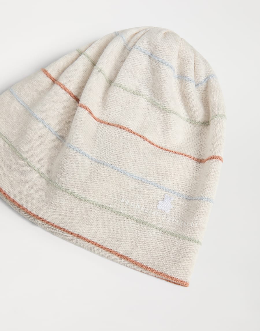 Bernie Baby striped beanie Panama Baby - Brunello Cucinelli