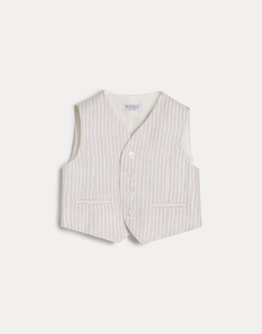 Bernie Baby vest Oat Baby - Brunello Cucinelli