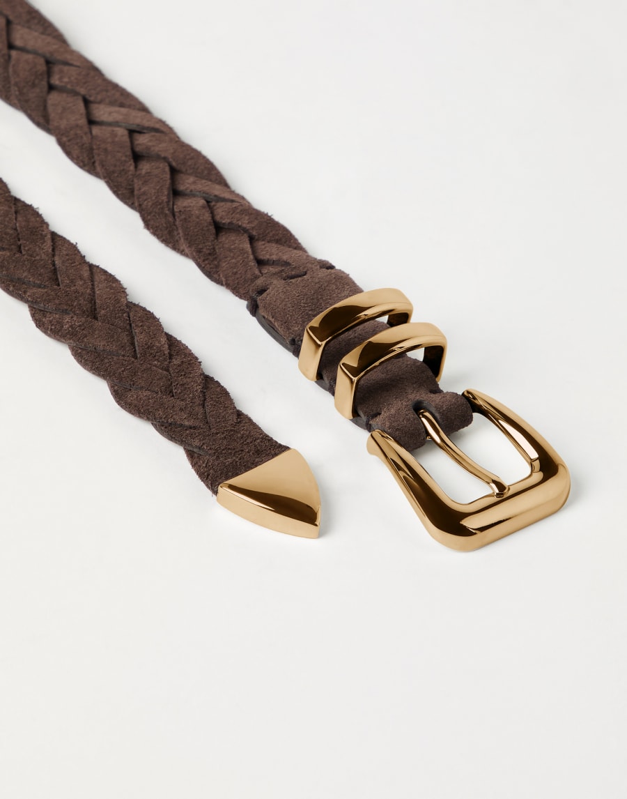 Ремень из телячьей кожи Темный Шоколад Мужчина - Brunello Cucinelli