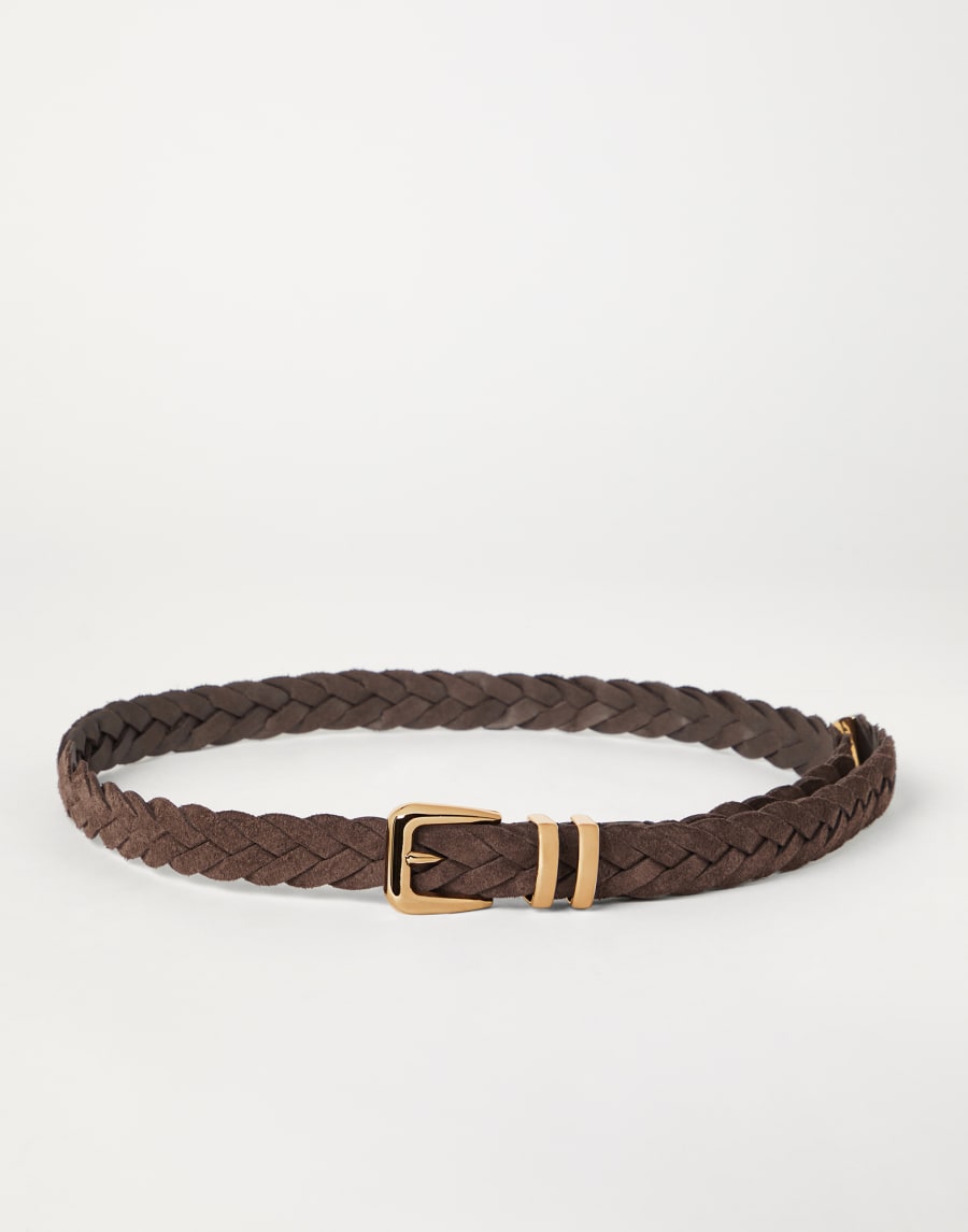 Ремень из телячьей кожи Темный Шоколад Мужчина - Brunello Cucinelli