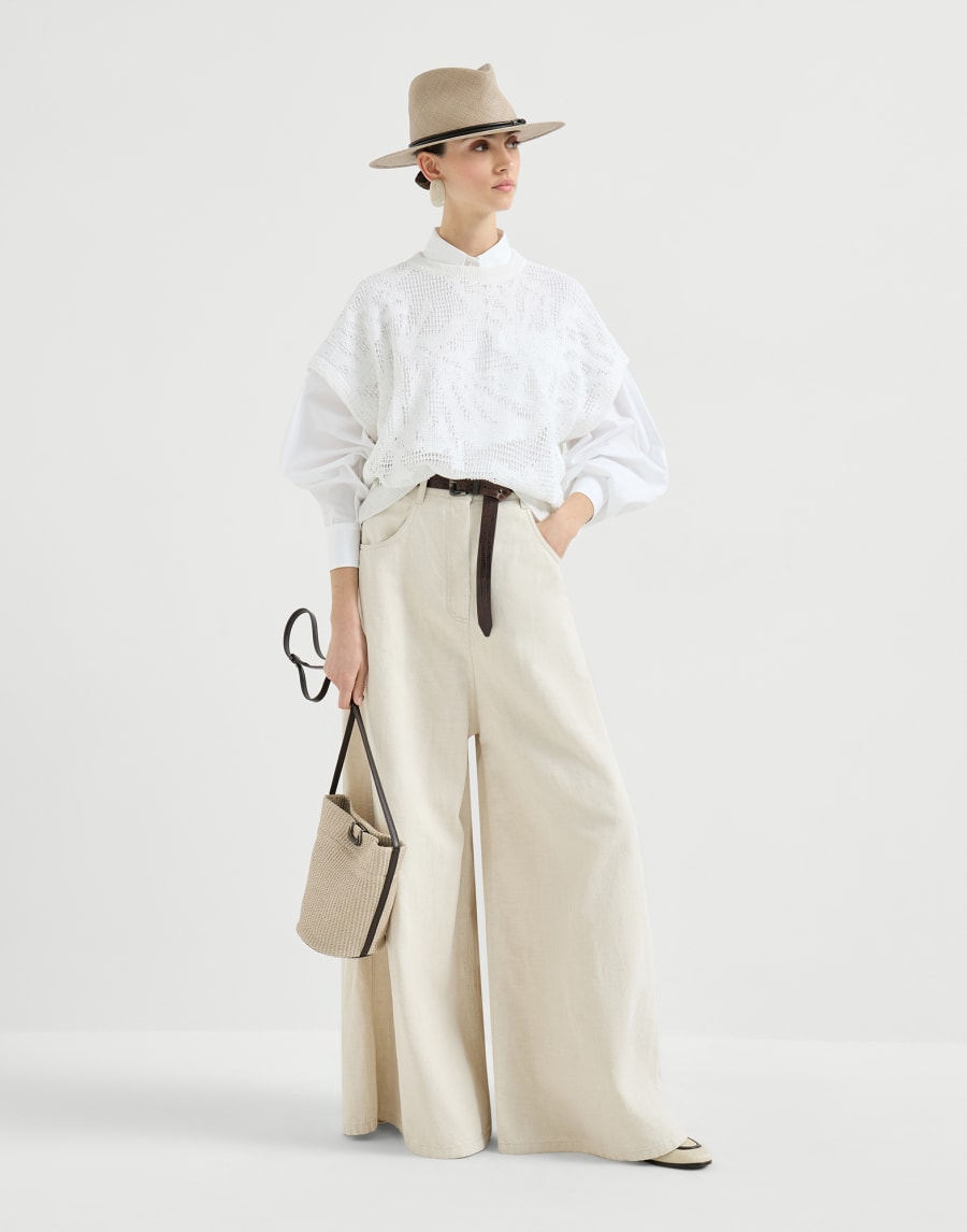 Crop shirt White Woman - Brunello Cucinelli