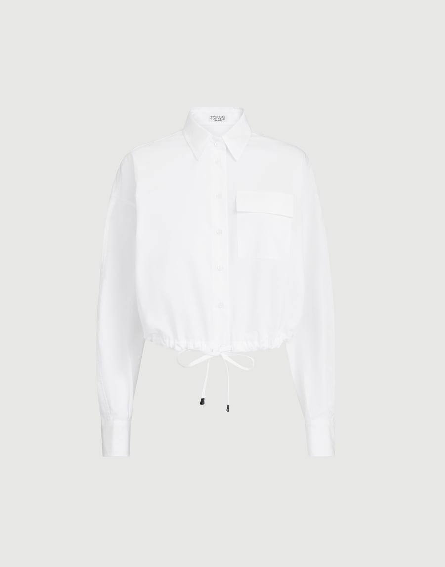 Crop shirt White Woman - Brunello Cucinelli