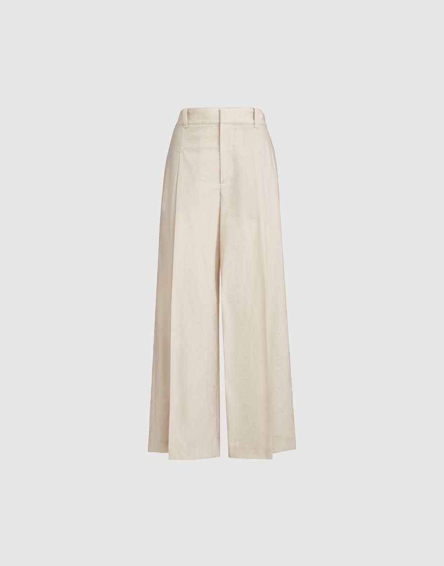 A-line trousers Beige Woman - Brunello Cucinelli