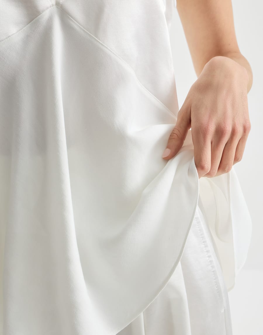 Satin top White Woman - Brunello Cucinelli