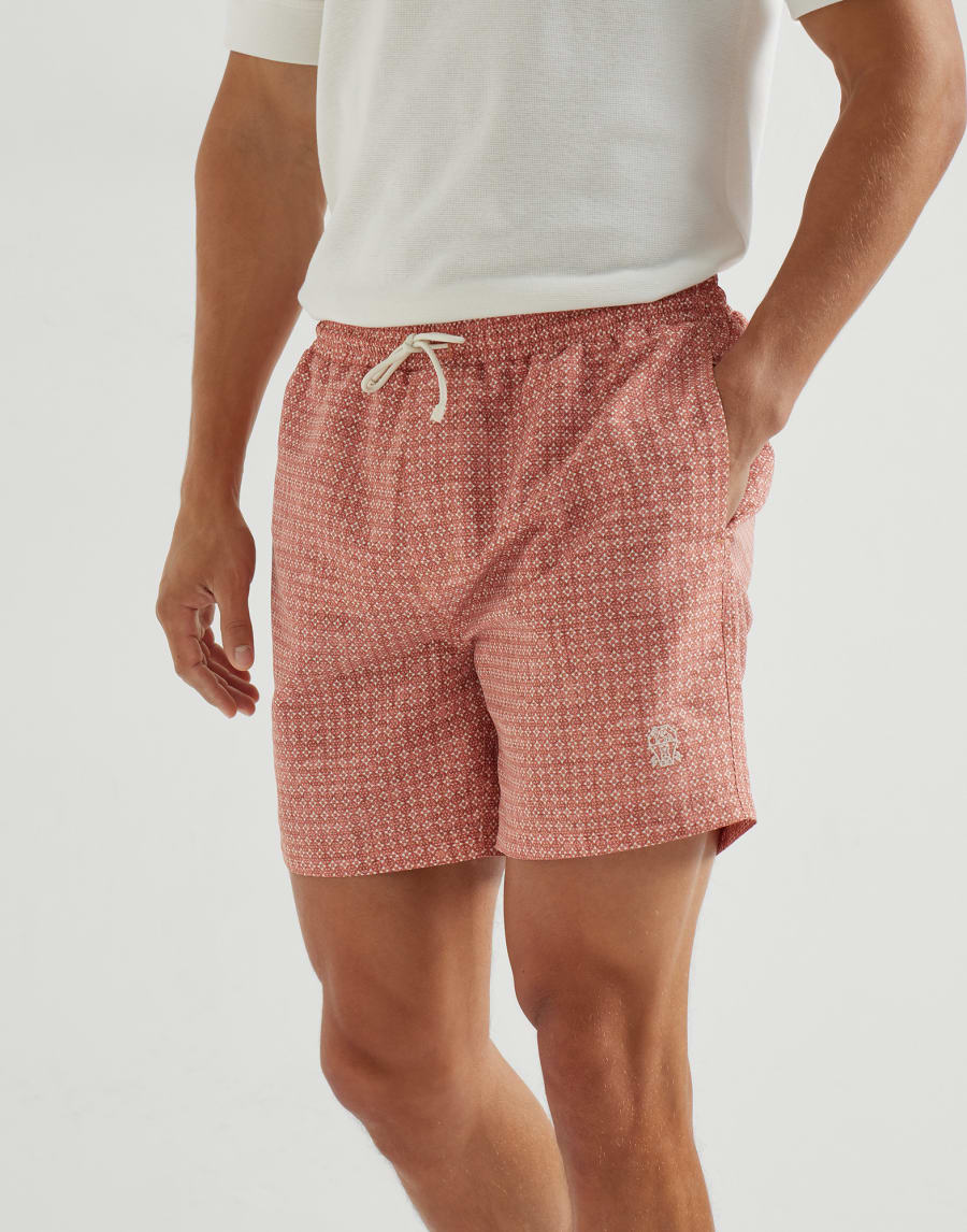Nylon swim shorts Apricot Man - Brunello Cucinelli