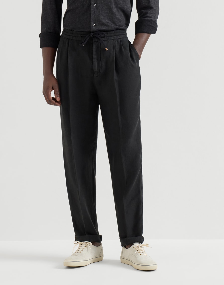 Pantalón con cordón Negro Hombre - Brunello Cucinelli