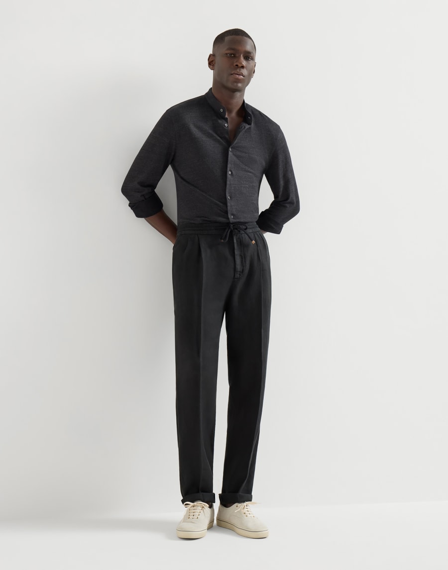 Pantalón con cordón Negro Hombre - Brunello Cucinelli