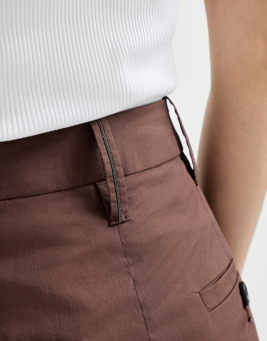 Wide trousers Cocoa Woman - Brunello Cucinelli